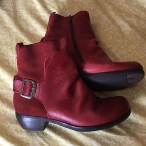 Fly Mel Red Leather Boots